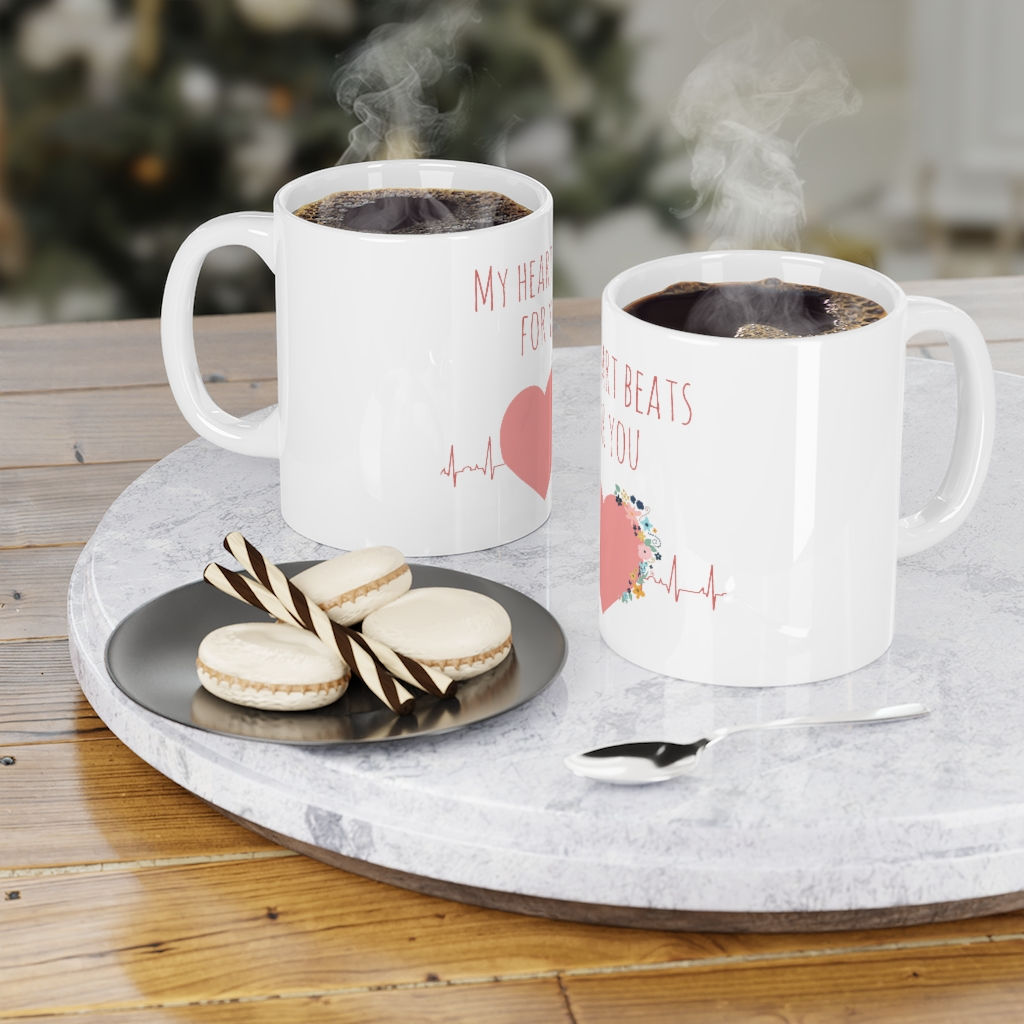 My Heart Beats Ceramic Mugs (11oz\15oz)