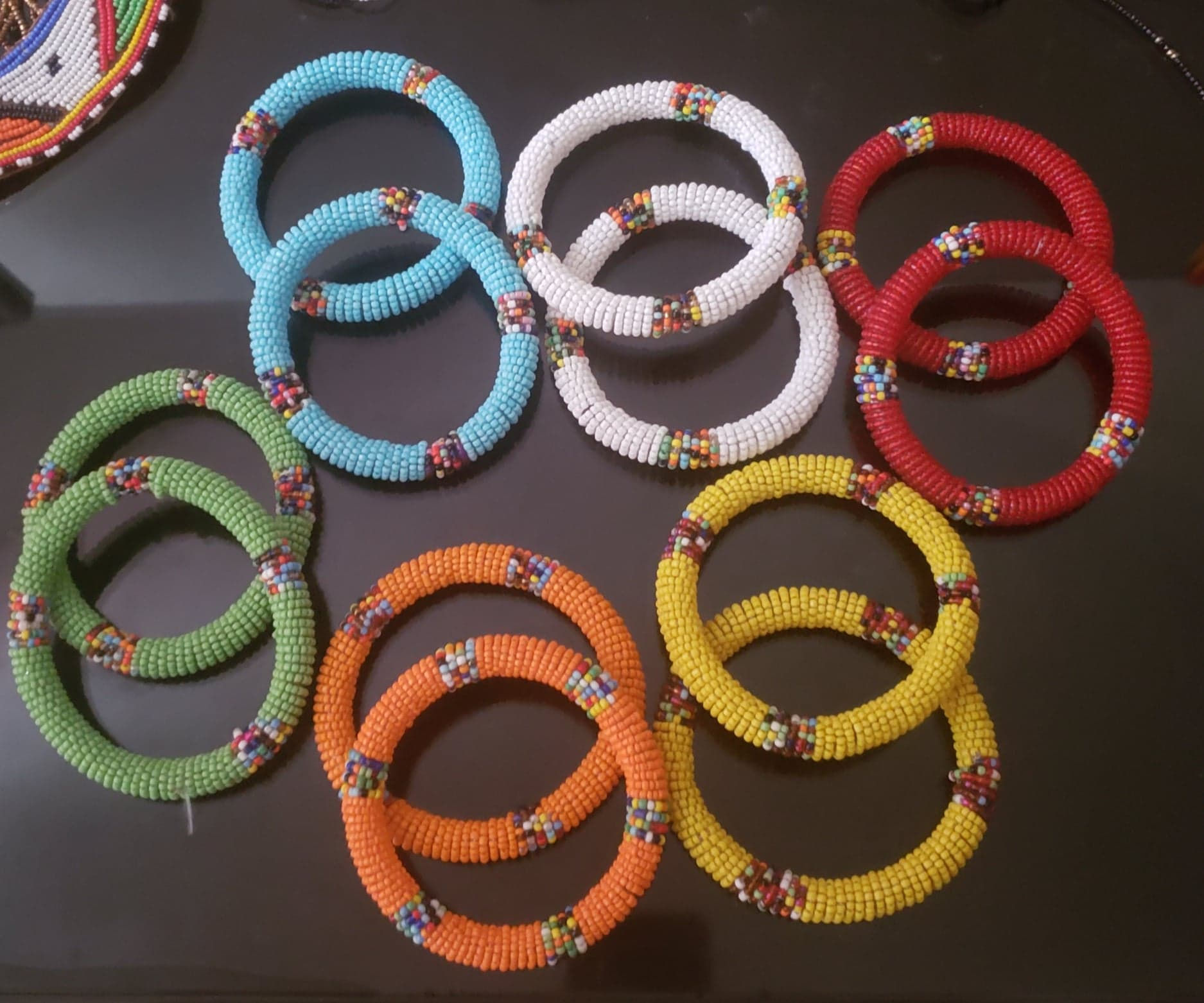 Maasai Beaded Bangles Set Of 2