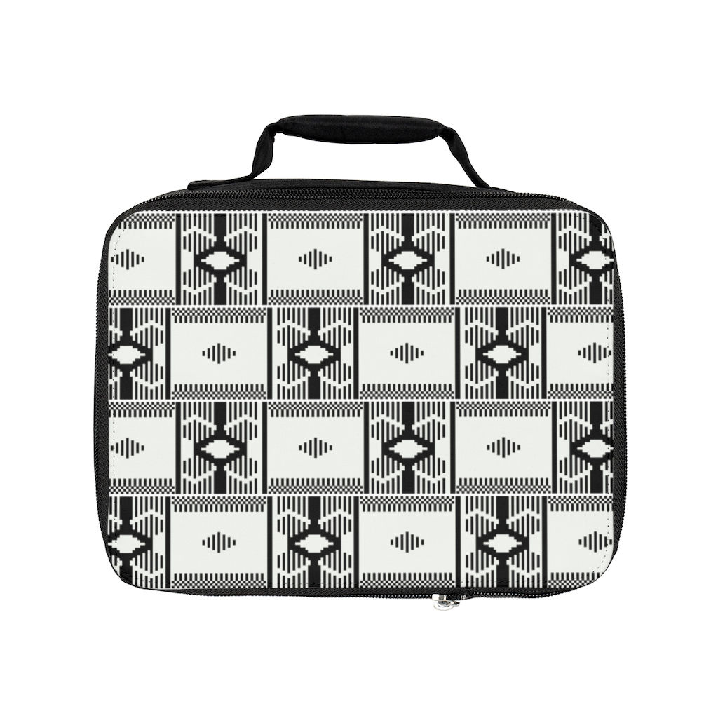 Black & White Ankara Inspiration Lunch Bag