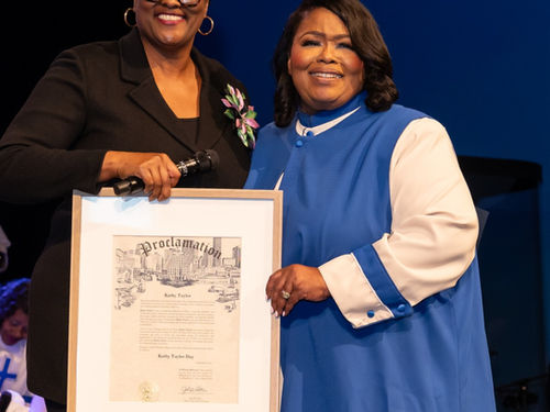 Gospel singer, Kathy Taylor, retires as Minister of Music at Windsor Village UMC in Houston after 38 years of service