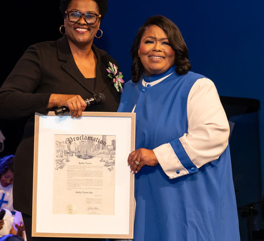Gospel singer, Kathy Taylor, retires as Minister of Music at Windsor Village UMC in Houston after 38 years of service