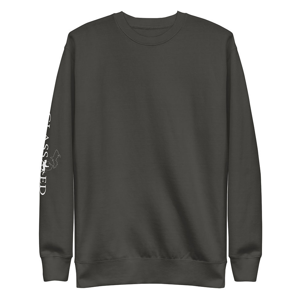 Thumbnail: Crew Neck Sweatshirt (White Sleeve Logo)