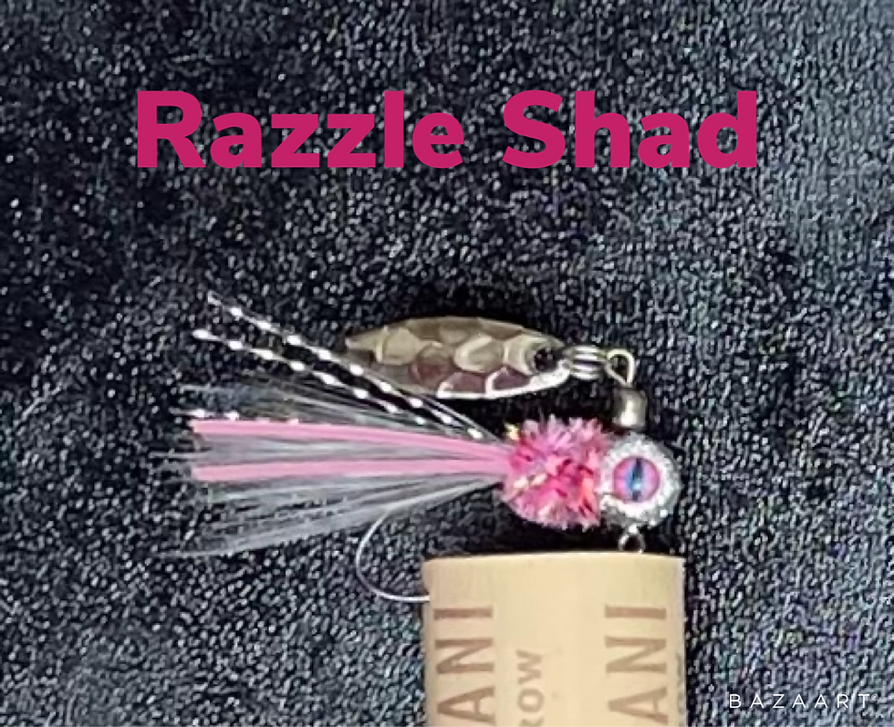 Thumbnail: 1/16 oz and 1/8 oz Pillhead w/Reptile eyes with Spinners (Pack of 5)