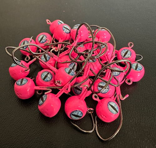 Freestyle Wire Keeper Crappie Jig Heads 1/8, 1/16, & 1/32 #4 hook