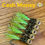 Thumbnail: 1/8 oz Pillhead Crappie Jigs w/Reptile eyes (Pack of 5)