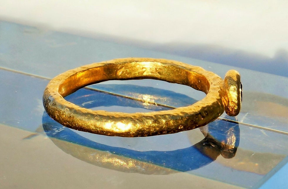 24K Yellow Gold Natural Pink Sapphire RING