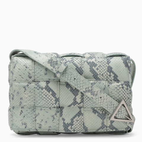 BOTTEGA VENETA Python Padded Cassette Bag | BLUE SKY DIAMOND