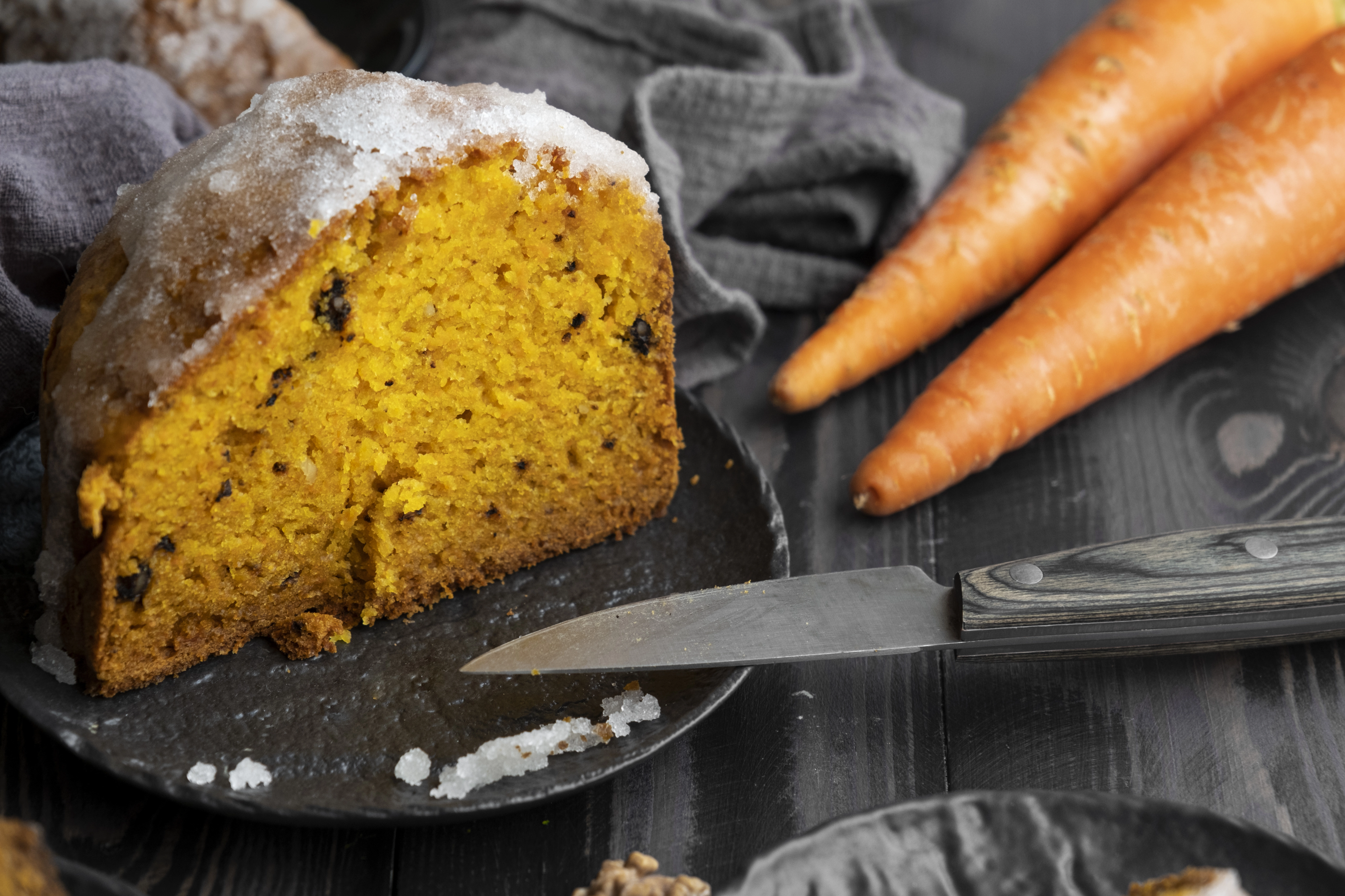 Carott cake individuel avec décoration d'Halloween