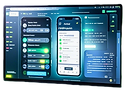 手持數位畫板呈現應用程式開發 UI 設計與程式碼,創意十足的行動應用程式開發工具。