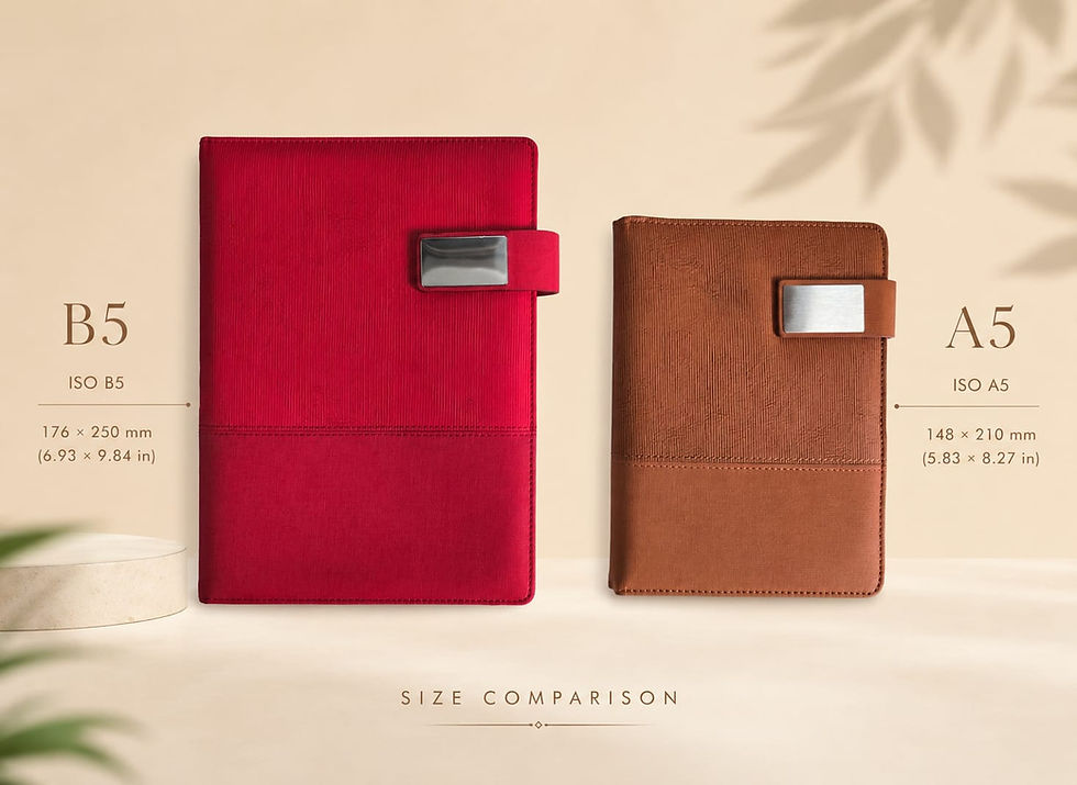 A5 vs B5 Corporate Diaries: Which Size Is Best for Your Business? Corporate Diary Manufacturer in India