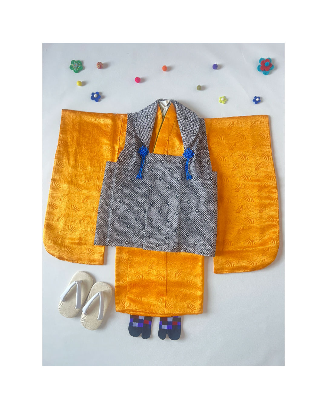 レトロマスタード×黒ドットHIFU