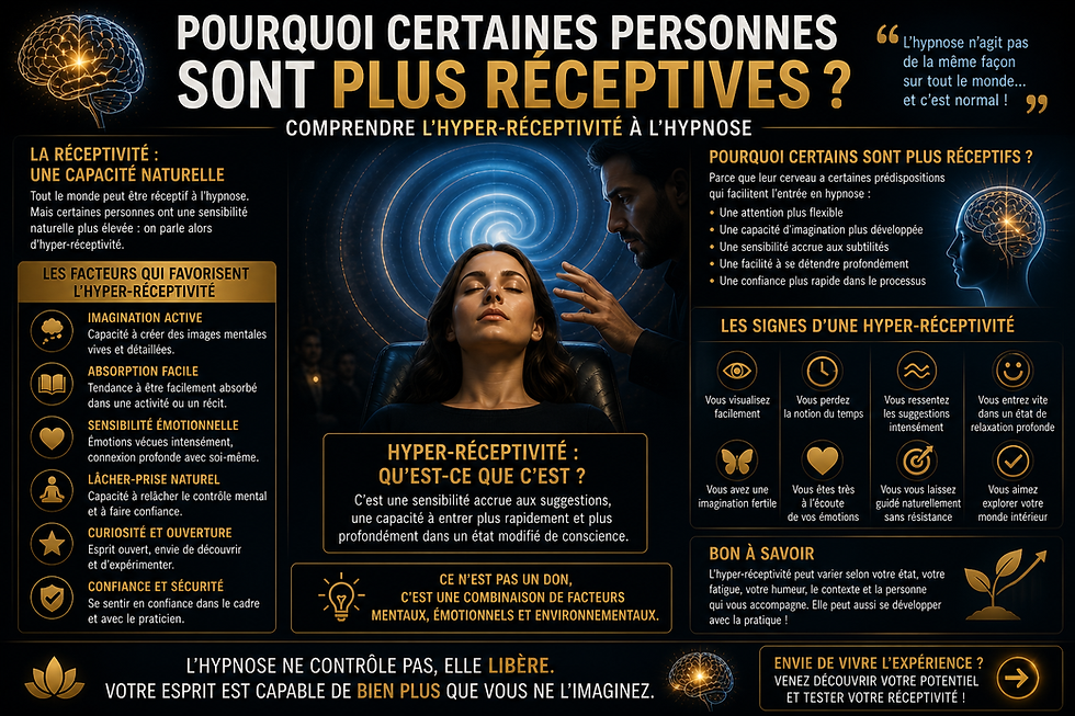 Comprendre l'hyper-réceptivité à l'hypnose