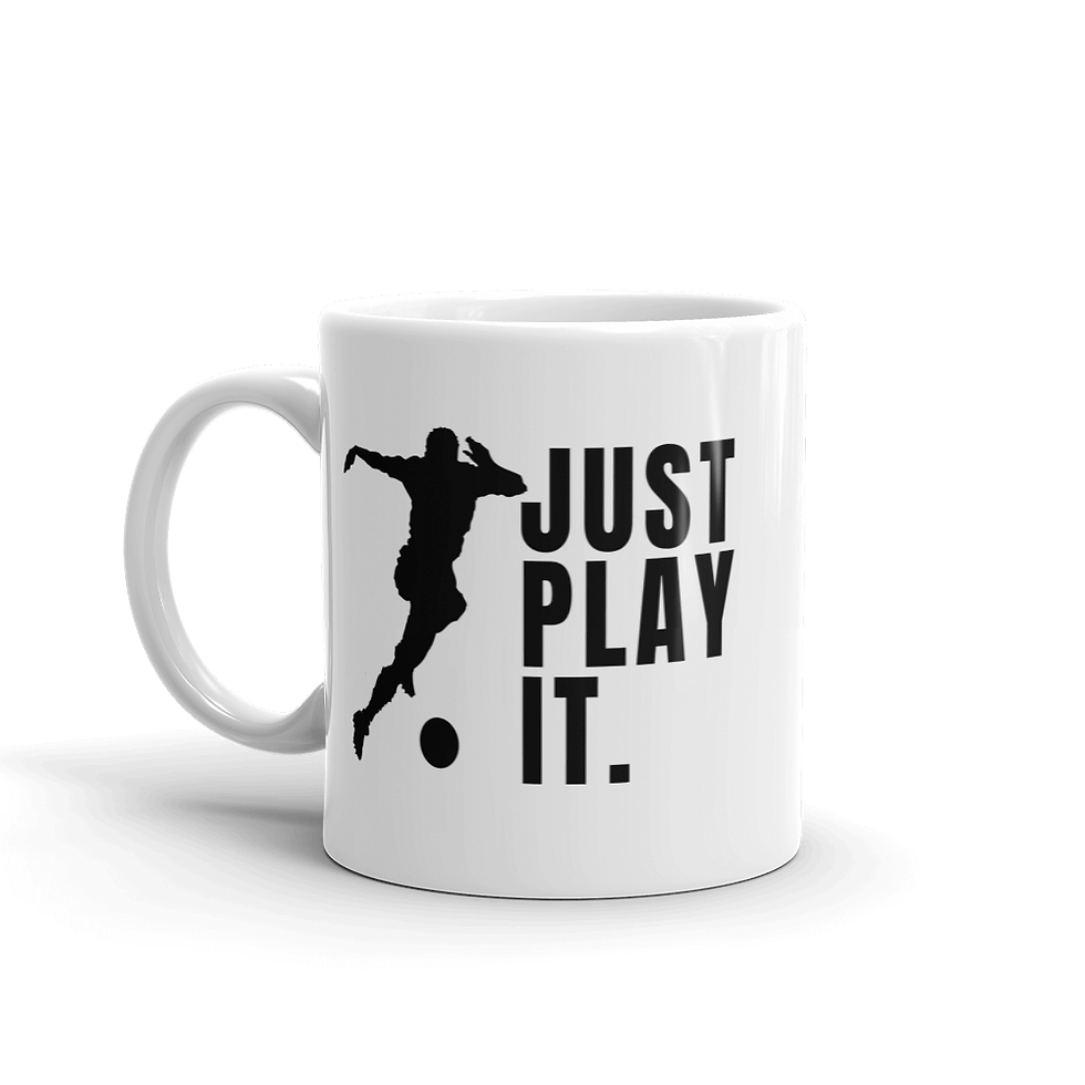 Thumbnail: Soccer Football Mugs- Just Play It: Man Woman Playing,Football Game