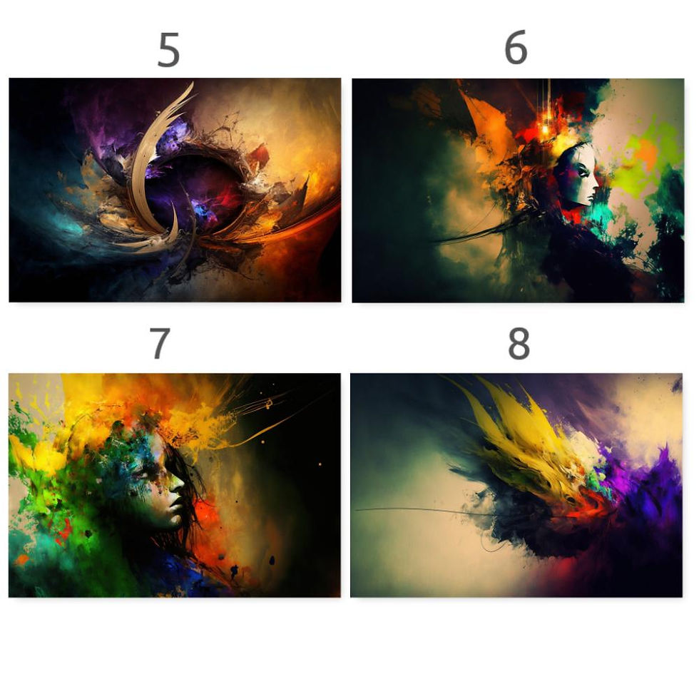 Thumbnail: Candle Life Abstract Digital Downloads Prints, Wall Art Poster, Canvas