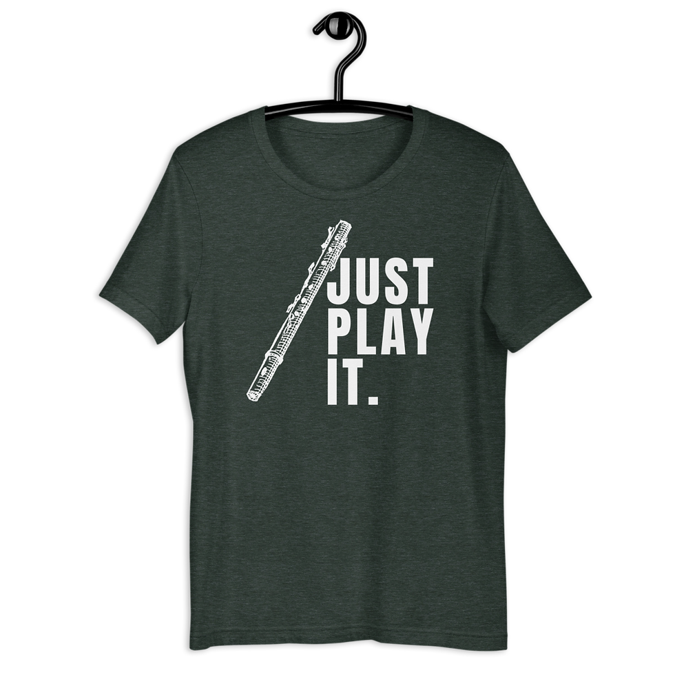 Thumbnail: Flute Musician Tee: Flute Tee - T-shirt - Elon Reeves Arts