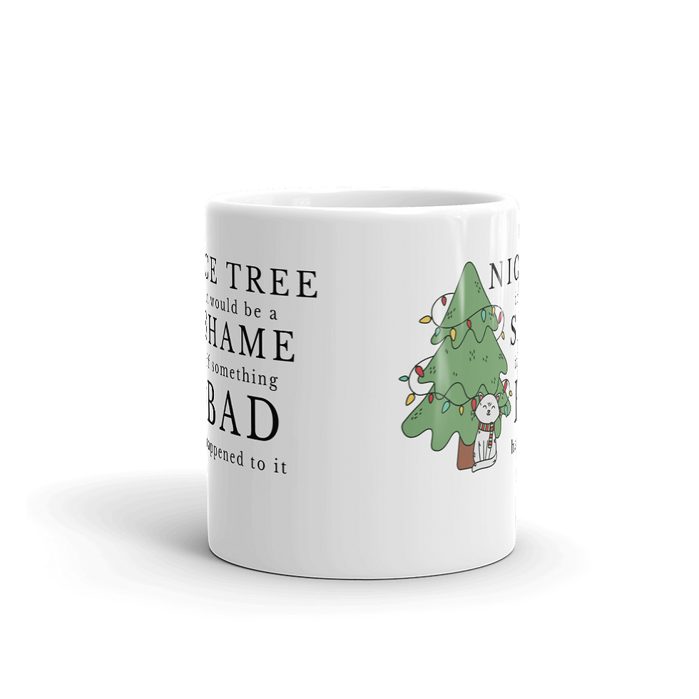 Thumbnail: Christmas Tree Cat Mug . Merry Xmass Cats Cup - MySkyPet
