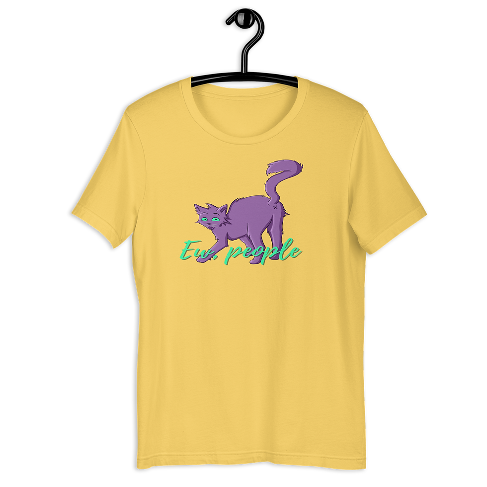 Thumbnail: Antisocial Cat T-Shirt: Ew People Tee - MySkyPet