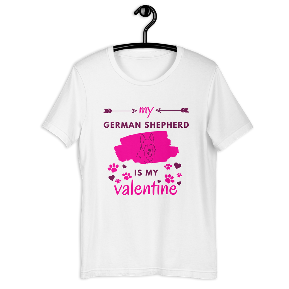 Thumbnail: Personalized Dog Breed Shirt: Custom Valentine's Dog Tee - MySkyPet