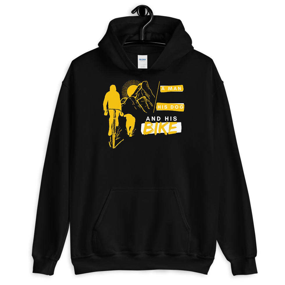 Thumbnail: Dog Bike Hoodie . Outdoors Living Sweatshirt
