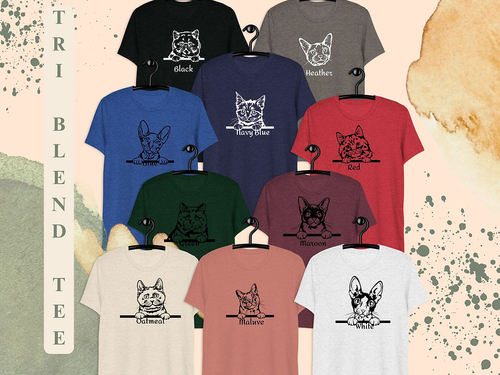 Thumbnail: Custom Made Cat Shirts, Personalized Cat Name Hoodie, Cat Face Tee - MySkyPet