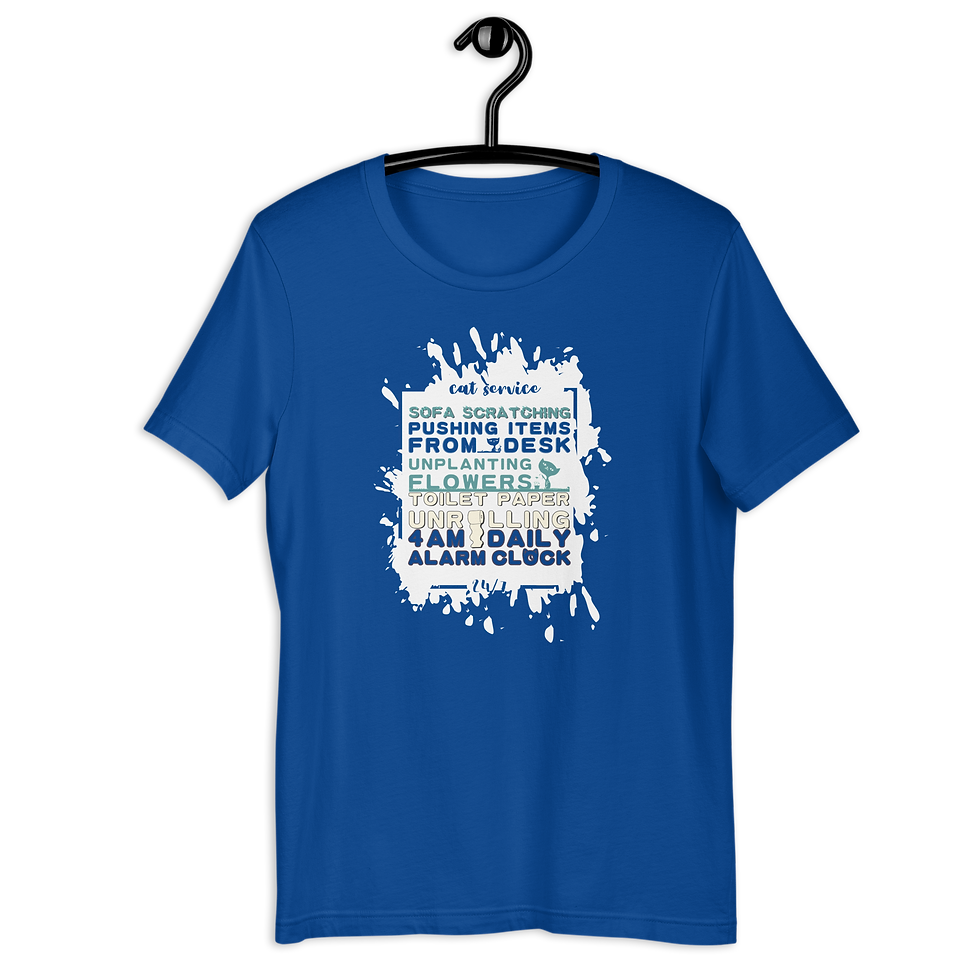 Thumbnail: Funny Cat Service Shirt Trouble Maker Kitty - MySkyPet