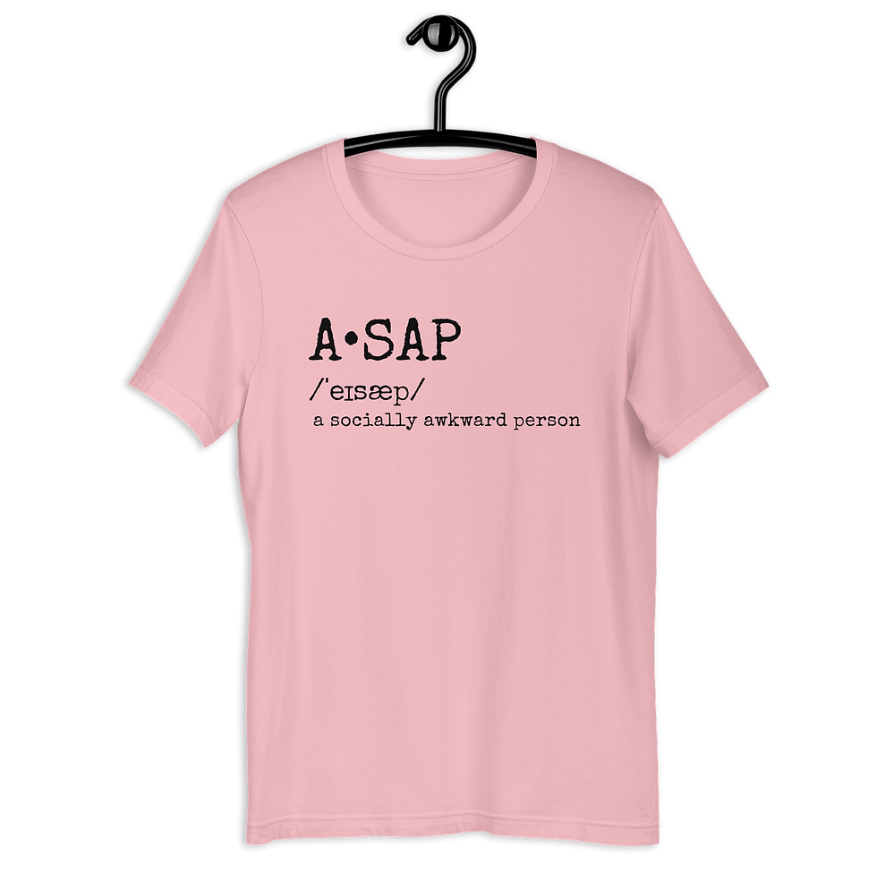 Thumbnail: A Socially Awkward Person Tee Introverted Soul Color T-shirts - A.SAP