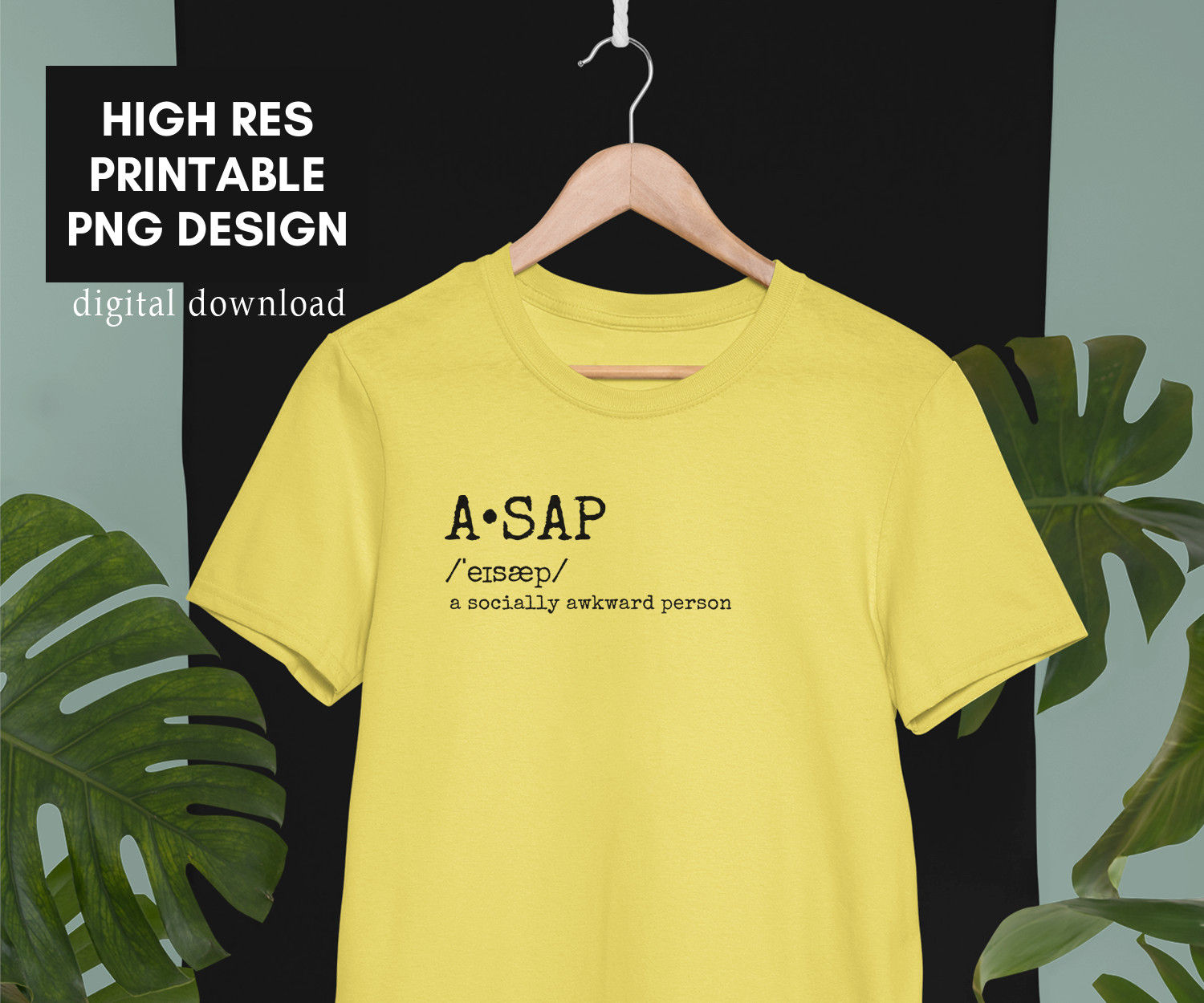 A Socially Awkward Person SVG File Asap PNG Digital Download