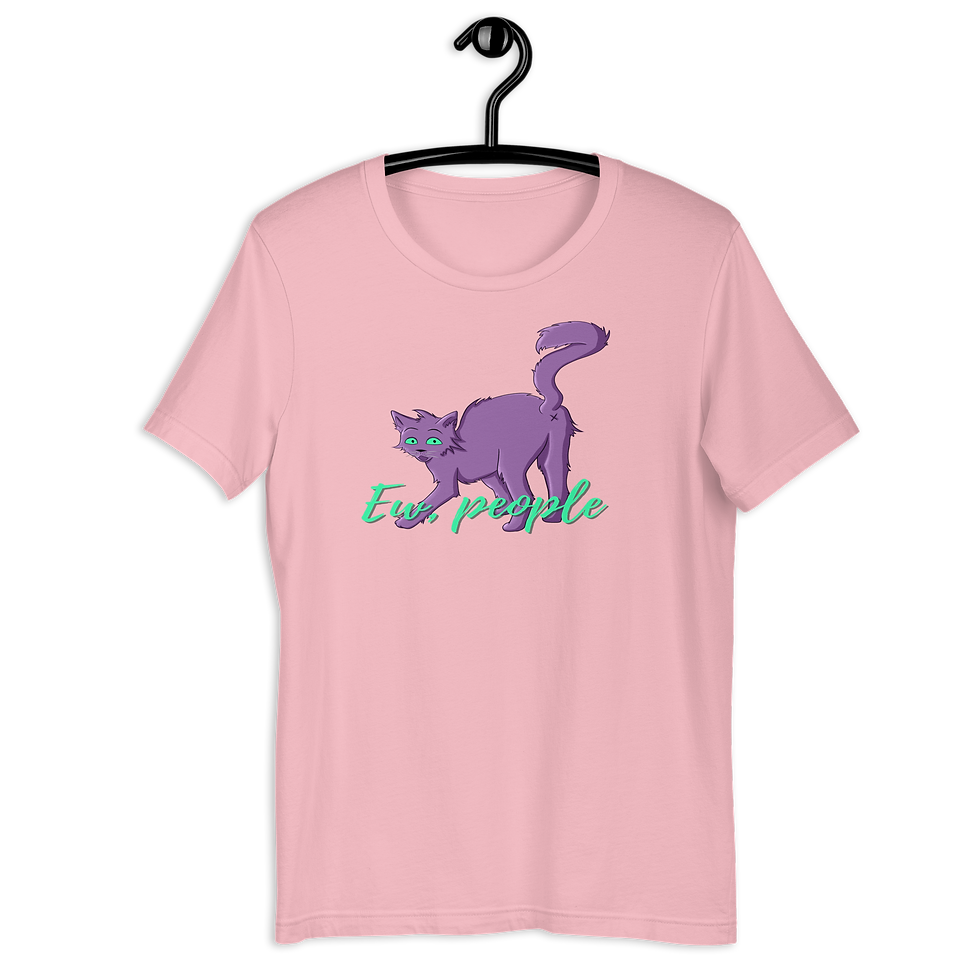 Thumbnail: Antisocial Cat T-Shirt: Ew People Tee - MySkyPet