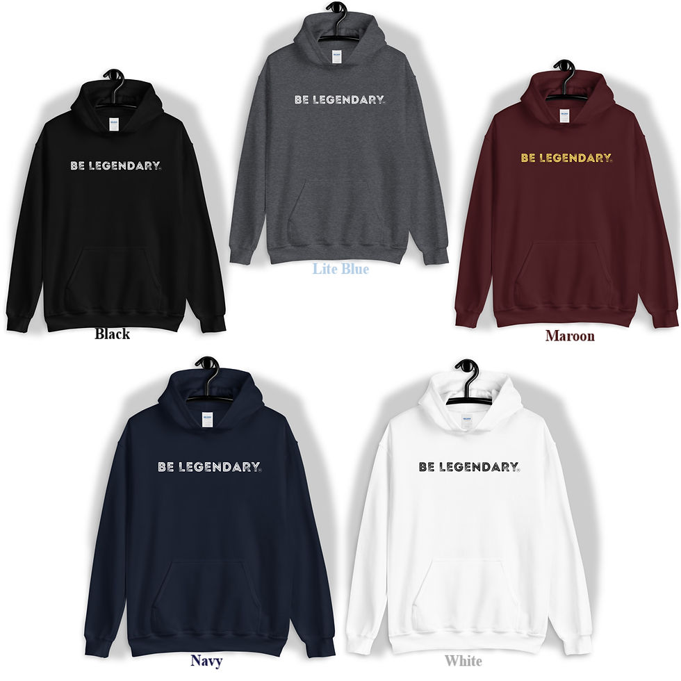 Thumbnail: Motivation Hoodies: Be Legendary Vibes CEO Boss Quotes