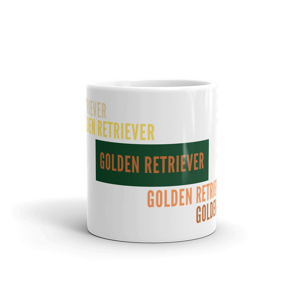 Thumbnail: Retriever Coffee Mug . Golden Dog Tea Cup 11oz & 15oz