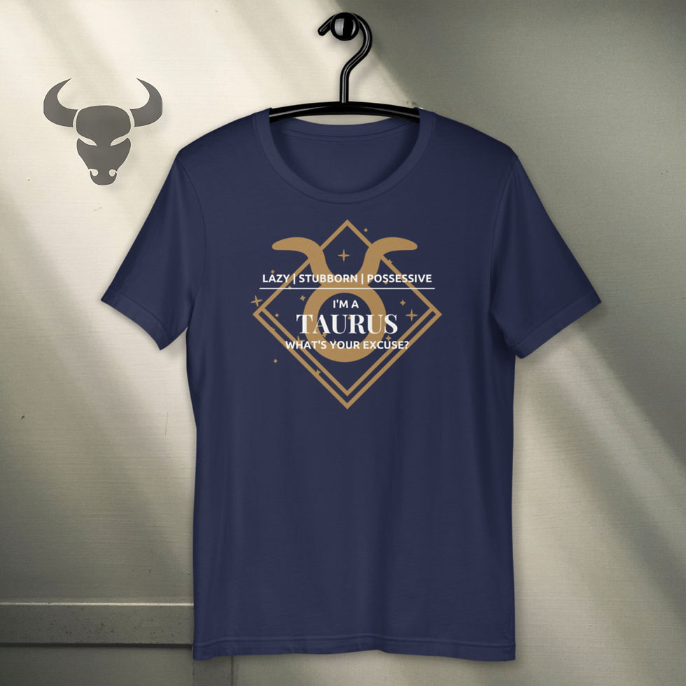 Thumbnail: Taurus Zodiac T-Shirt, Star Sign Taurus Tee - MySkyPet