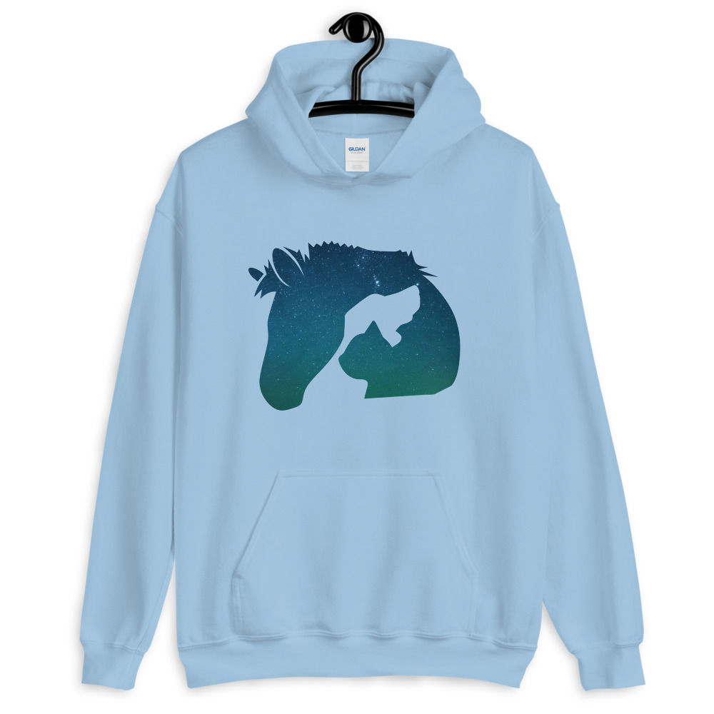 Farm Life With Horse, Dog & Cat Hoodie