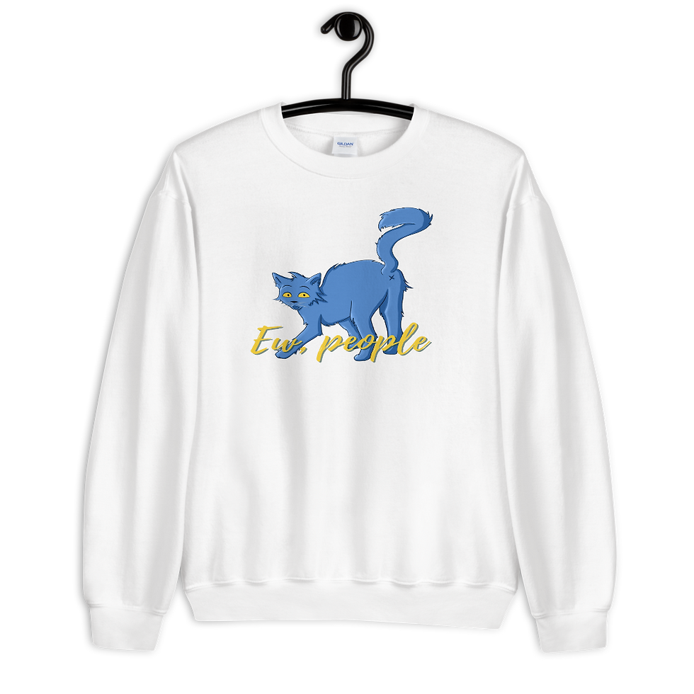 Thumbnail: Ew People Sweatshirt: Funny Introvert Cat