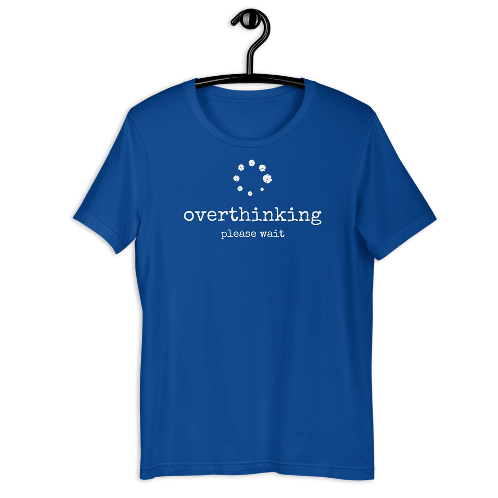 Thumbnail: Overthinking Shirt for Introverts Funny Sarcastic Anxiety Tee - A.SAP