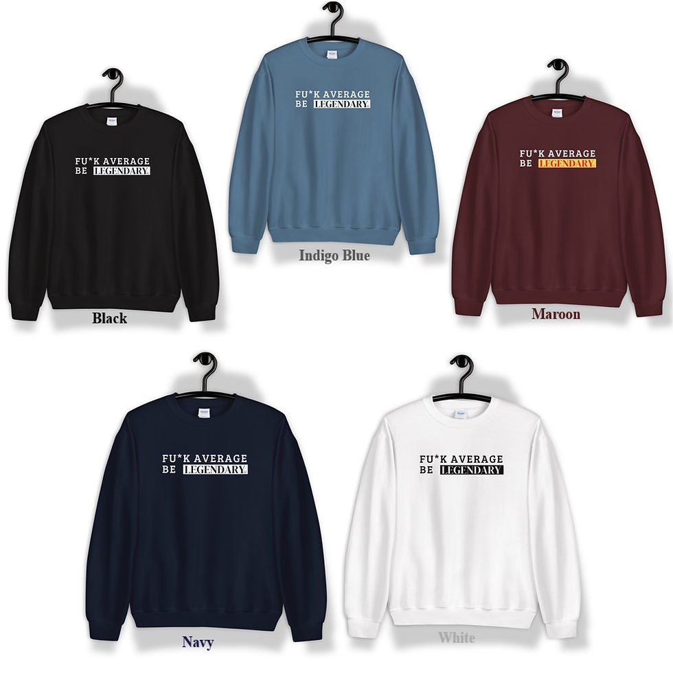 Thumbnail: Motivation Sweatshirt: Be Legendary Vibes CEO Boss Quotes