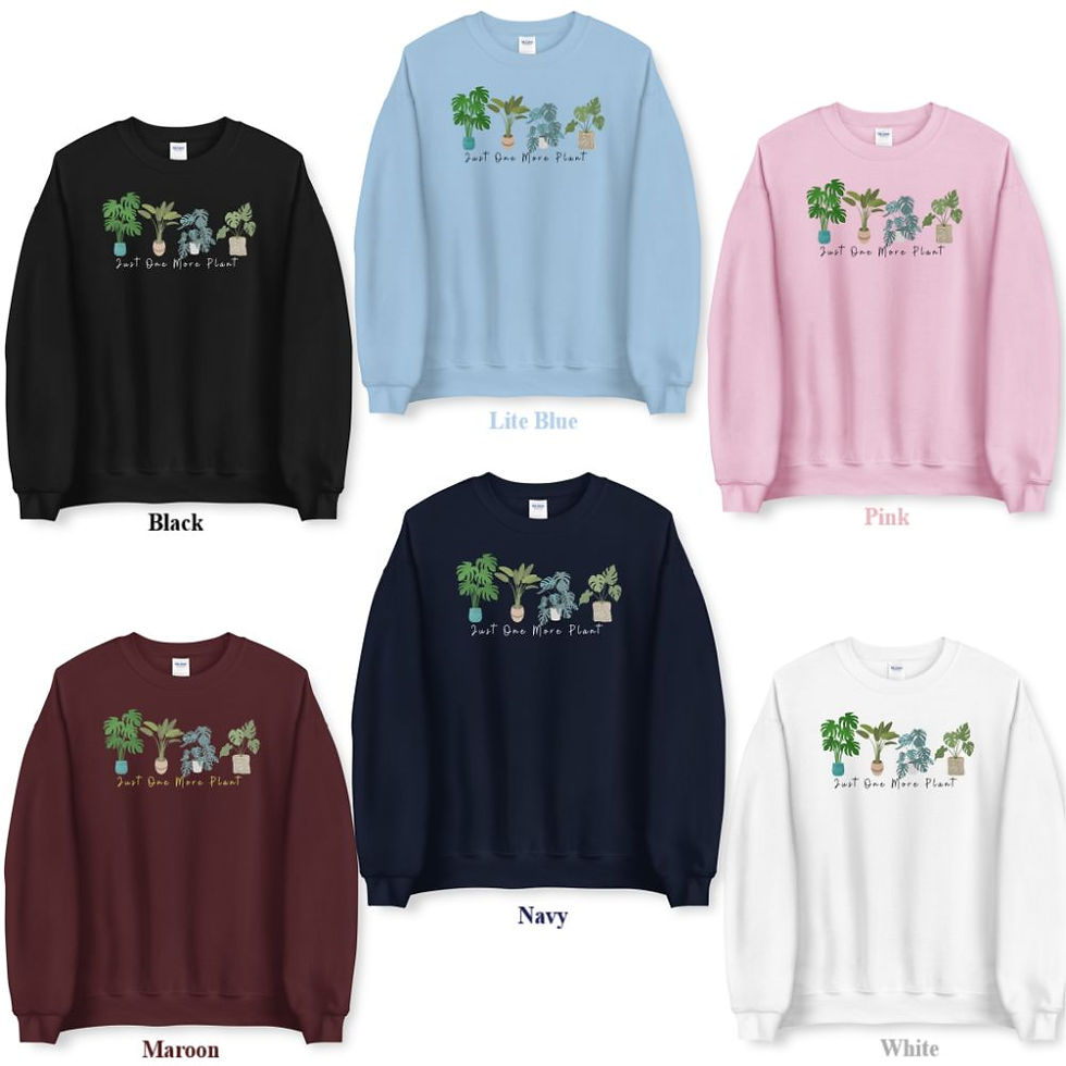 Thumbnail: Gardening Sweatshirt: Plant Mom, Plant Dad, Botanical Designs