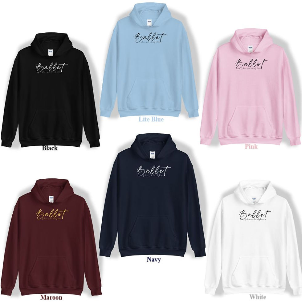 Thumbnail: Ballet Dance Hoodies:  Dancer Ballerina Designs