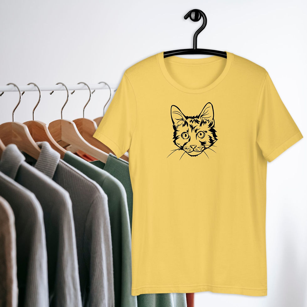 Thumbnail: 50 Custom Made Cat Face T-shirts: Personalized Cats Tee