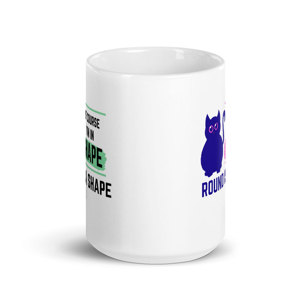 Thumbnail: Big Cat Coffee Mug . Round is a Tea Cup 11 oz & 15 oz
