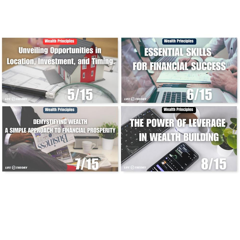 Thumbnail: 15 PRINCIPLES OF WEALTH BUILDING - Life Theory