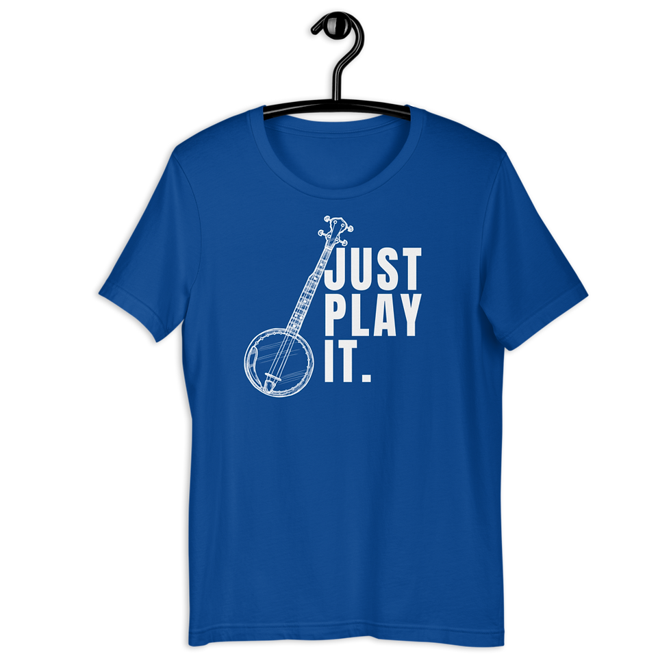 Thumbnail: Banjo Player Musician T-shirt: Classic Banjo Tee - Elon Reeves Arts"