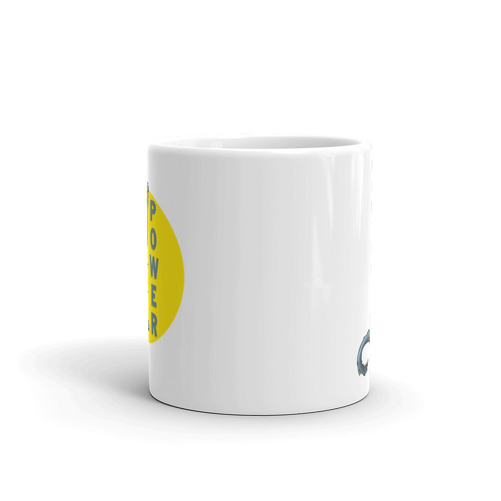 Thumbnail: Power Coffee Mug . Blue Cat Tea Cup 11oz & 15oz