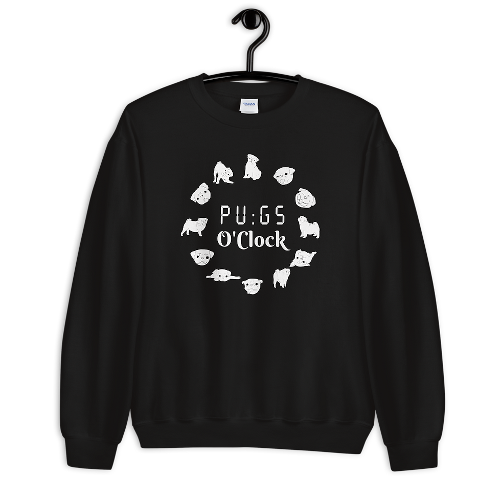Thumbnail: Pugs Sweatshirt: Funny Small Dogs