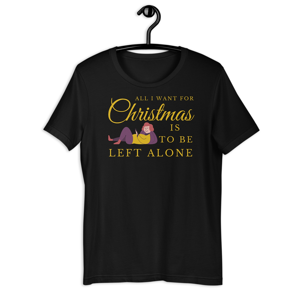 Thumbnail: All I Want For Christmas T-Shirt . Left Alone Tee I - MySkyPet