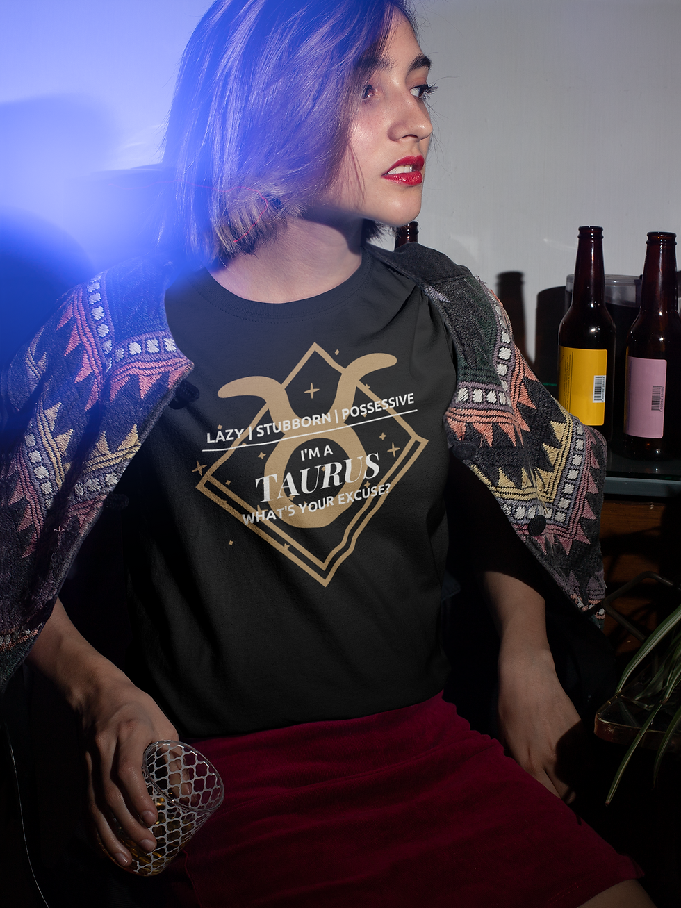 Thumbnail: Taurus Zodiac T-Shirt, Star Sign Taurus Tee - MySkyPet