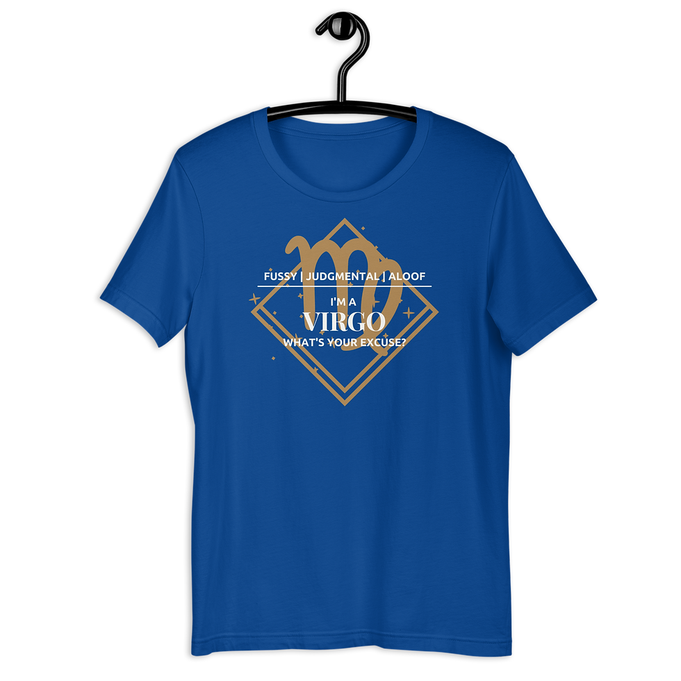 Thumbnail: Virgo Zodiac T-Shirt, Star Sign Virgo Tee- MySkyPet