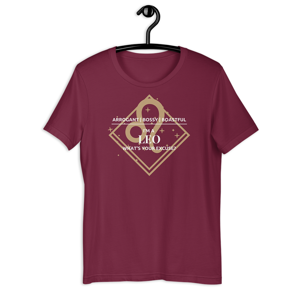 Thumbnail: Leo Zodiac T-Shirt, Star Sign LeoTee - MySkyPet
