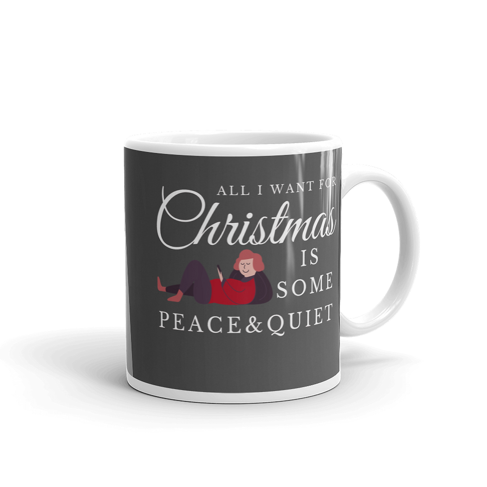 Thumbnail: All I Want For Christmas Mug . Peace & Quiet Coffee Cup Premium - MySkyPet