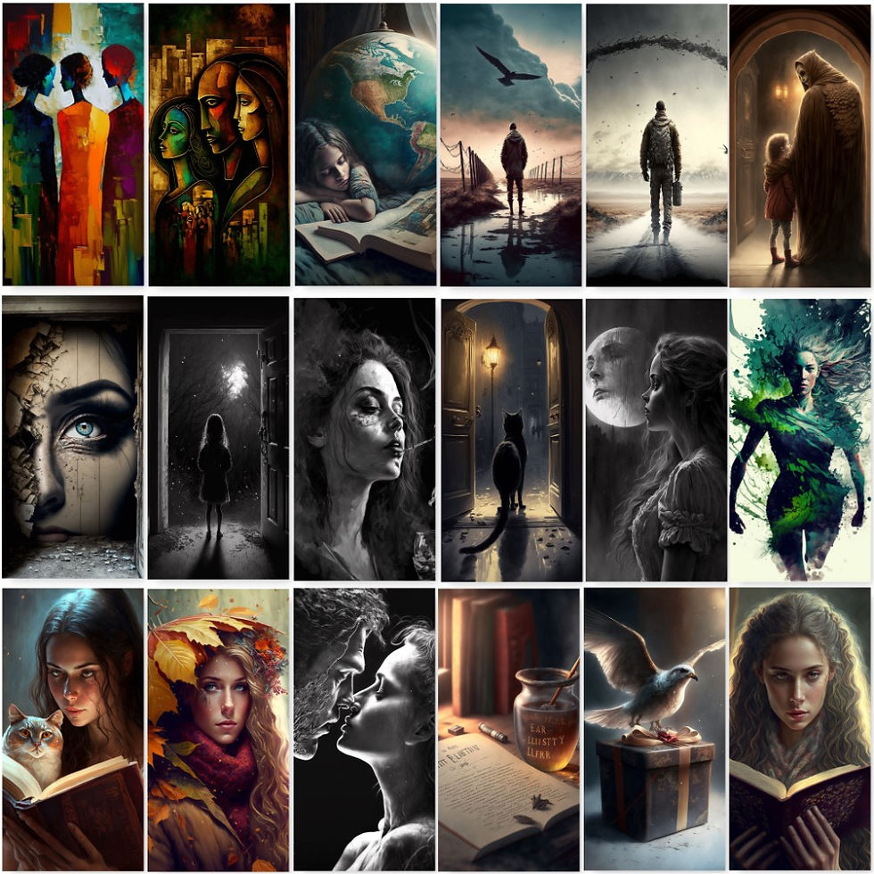 Thumbnail: 1300 Contemporary AI Art Paintings Bundle Set - Inspired by 30 Original Poems