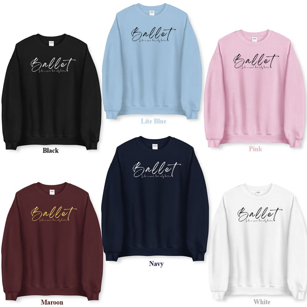 Thumbnail: Ballet Dance Sweatshirt: Dancer Ballerina Designs